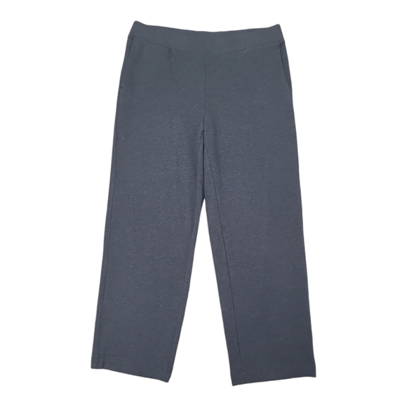 Pure Jill Affinity Pull-On Wide-Leg Pants 4 Pocket Pants Gray Size Medium - Picture 15 of 16
